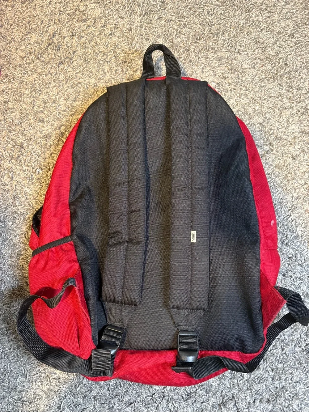 Vans Red and White Checkerboard Backpack